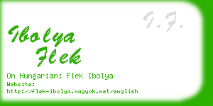 ibolya flek business card